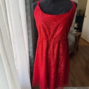 Torrid Sparkling Red Mini Dress